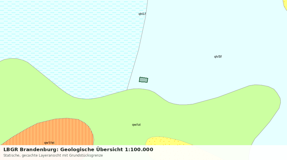 Statische Kartenansicht: LBGR Brandenburg: Geologische Übersicht 1:100.000
