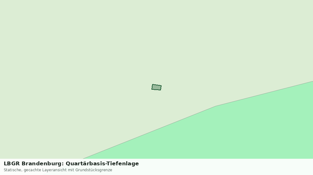 Statische Kartenansicht: LBGR Brandenburg: Quartärbasis-Tiefenlage