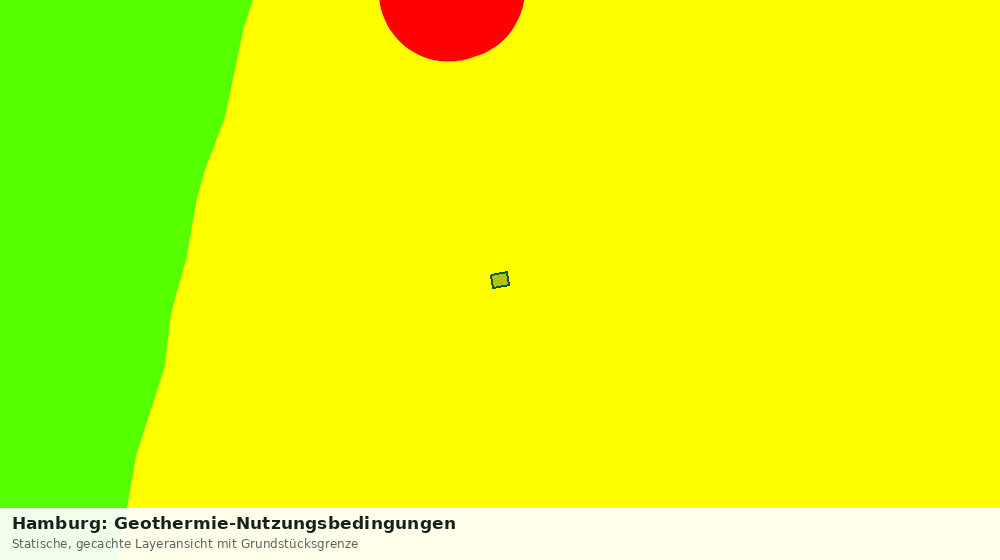 Statische Kartenansicht: Hamburg: Geothermie-Nutzungsbedingungen
