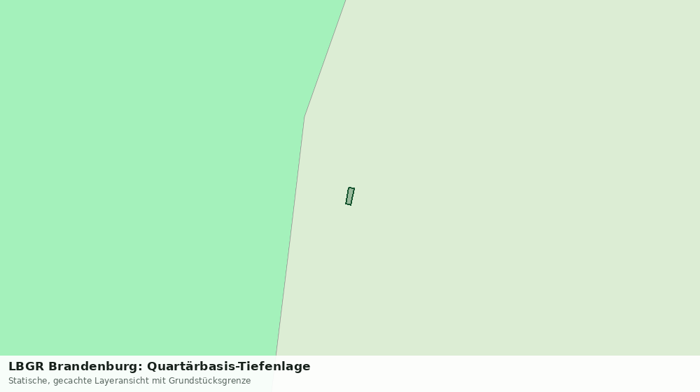 Statische Kartenansicht: LBGR Brandenburg: Quartärbasis-Tiefenlage