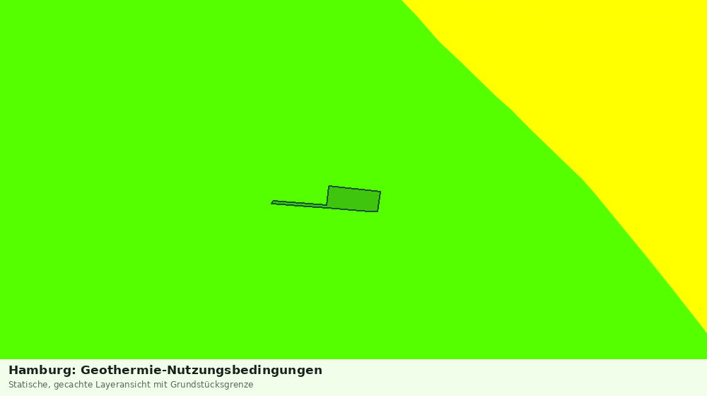 Statische Kartenansicht: Hamburg: Geothermie-Nutzungsbedingungen