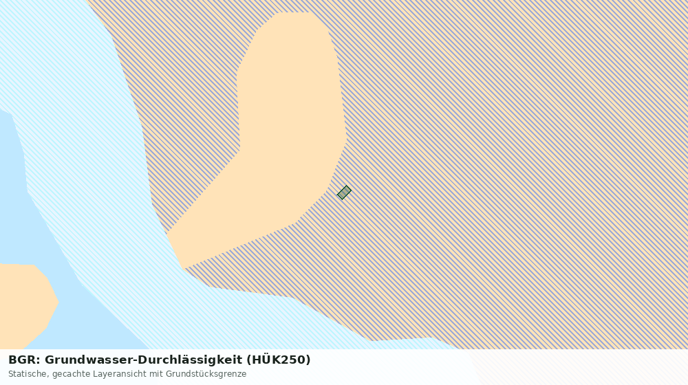 Statische Kartenansicht: BGR: Grundwasser-Durchlässigkeit (HÜK250)