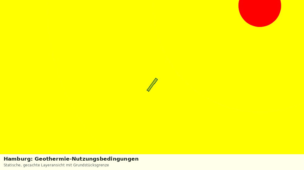 Statische Kartenansicht: Hamburg: Geothermie-Nutzungsbedingungen