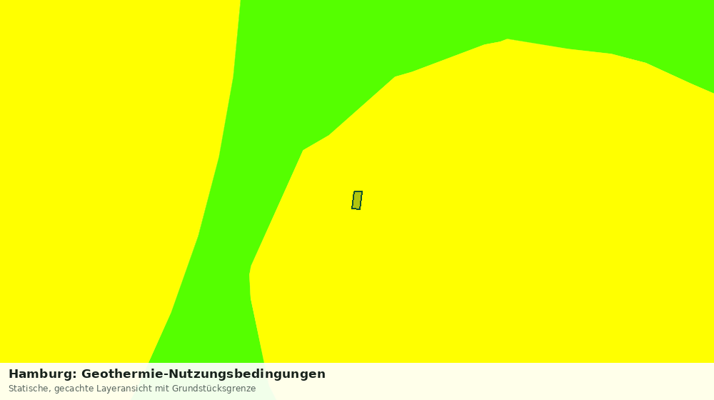 Statische Kartenansicht: Hamburg: Geothermie-Nutzungsbedingungen