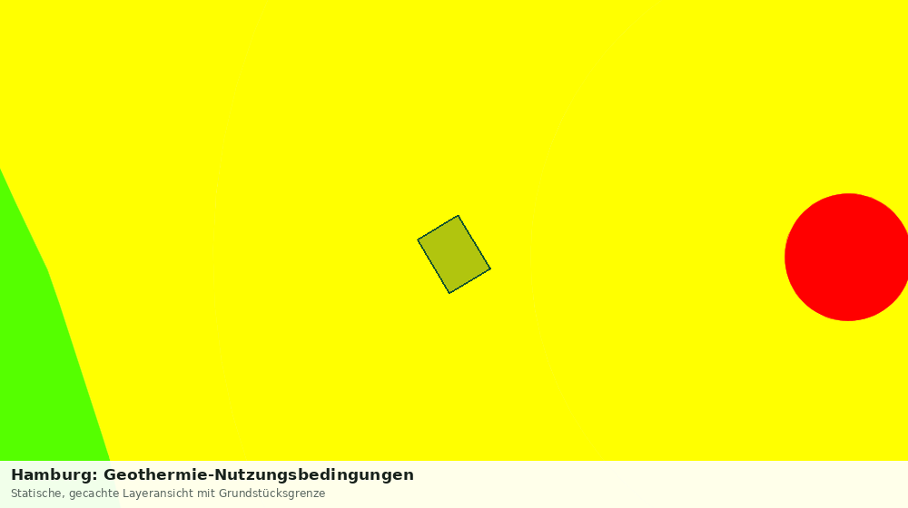 Statische Kartenansicht: Hamburg: Geothermie-Nutzungsbedingungen