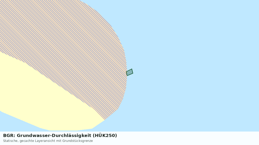 Statische Kartenansicht: BGR: Grundwasser-Durchlässigkeit (HÜK250)