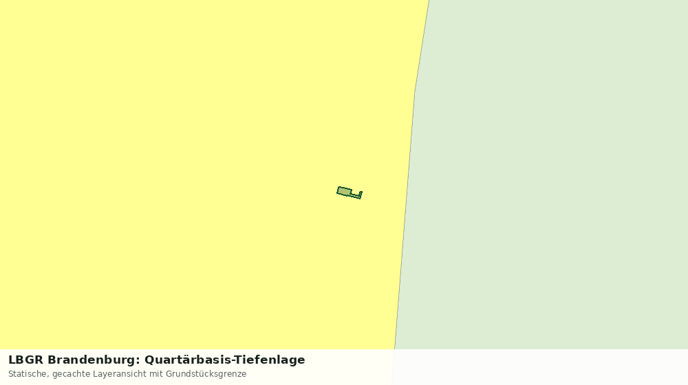 Statische Kartenansicht: LBGR Brandenburg: Quartärbasis-Tiefenlage