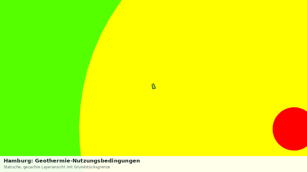 Statische Kartenansicht: Hamburg: Geothermie-Nutzungsbedingungen