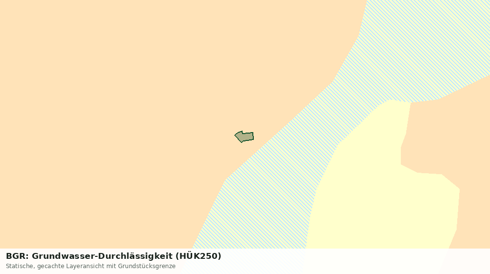 Statische Kartenansicht: BGR: Grundwasser-Durchlässigkeit (HÜK250)