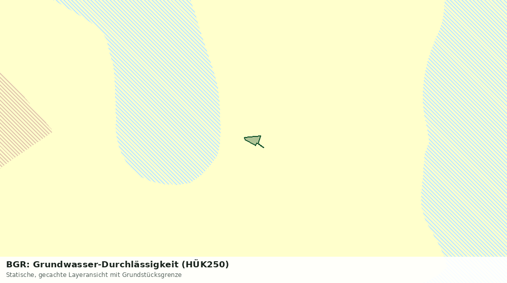 Statische Kartenansicht: BGR: Grundwasser-Durchlässigkeit (HÜK250)