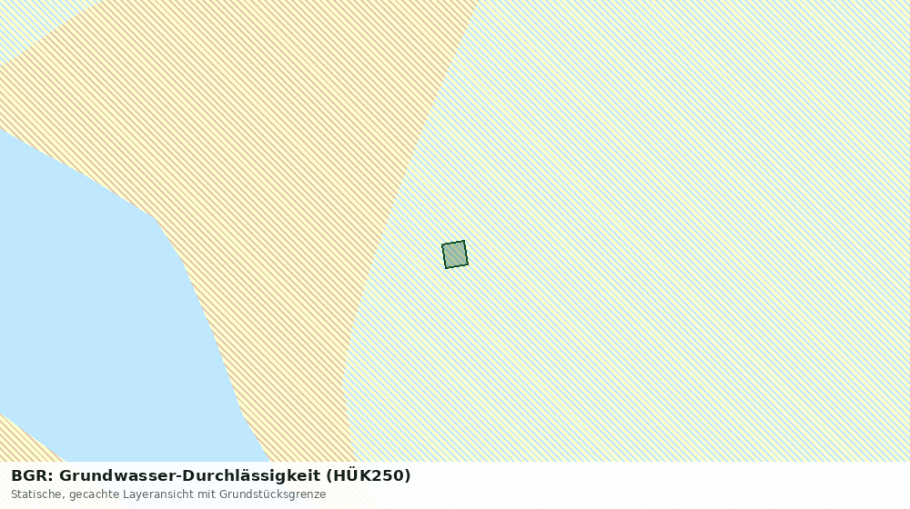 Statische Kartenansicht: BGR: Grundwasser-Durchlässigkeit (HÜK250)