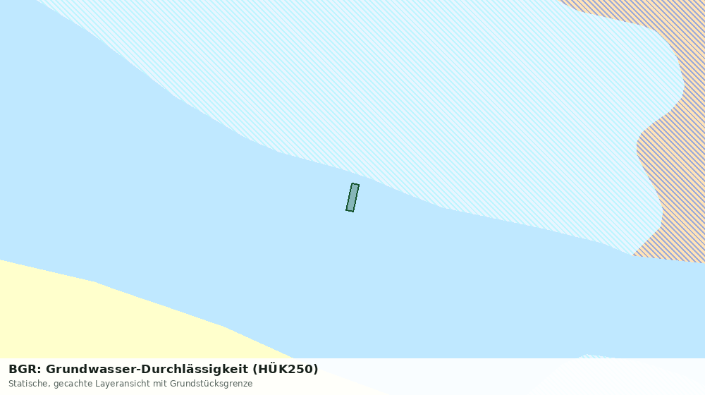 Statische Kartenansicht: BGR: Grundwasser-Durchlässigkeit (HÜK250)