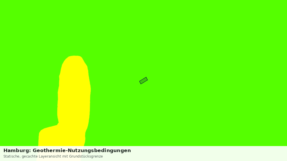 Statische Kartenansicht: Hamburg: Geothermie-Nutzungsbedingungen