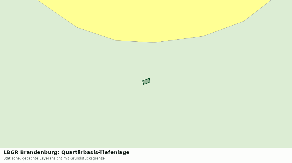Statische Kartenansicht: LBGR Brandenburg: Quartärbasis-Tiefenlage