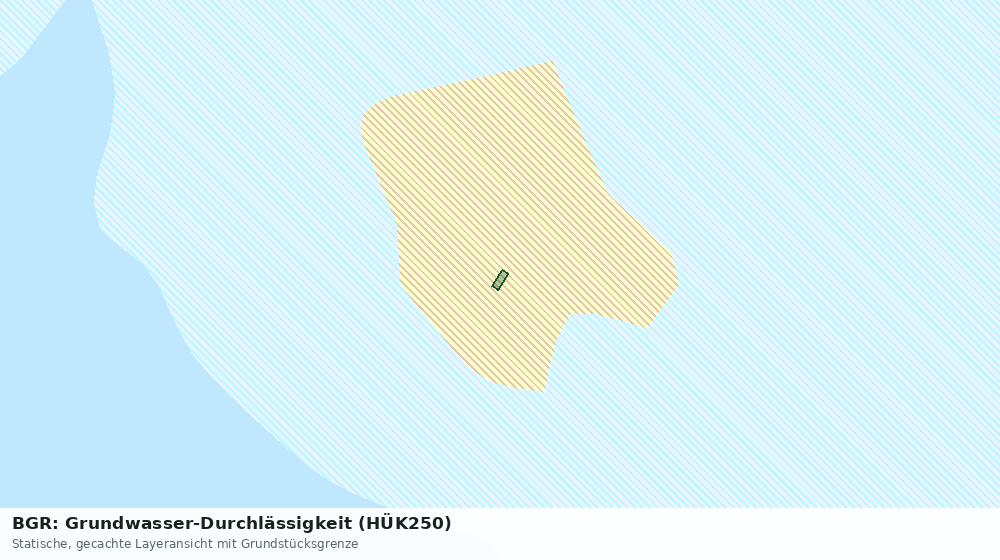 Statische Kartenansicht: BGR: Grundwasser-Durchlässigkeit (HÜK250)