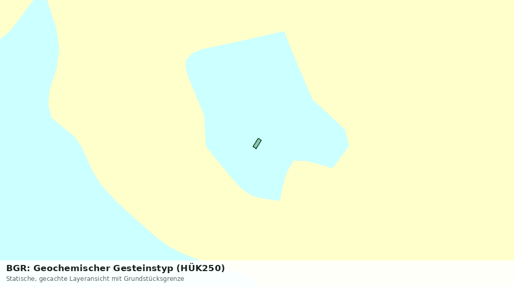 Statische Kartenansicht: BGR: Geochemischer Gesteinstyp (HÜK250)