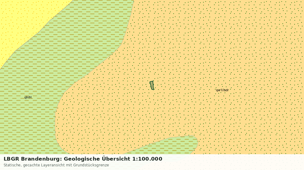 Statische Kartenansicht: LBGR Brandenburg: Geologische Übersicht 1:100.000