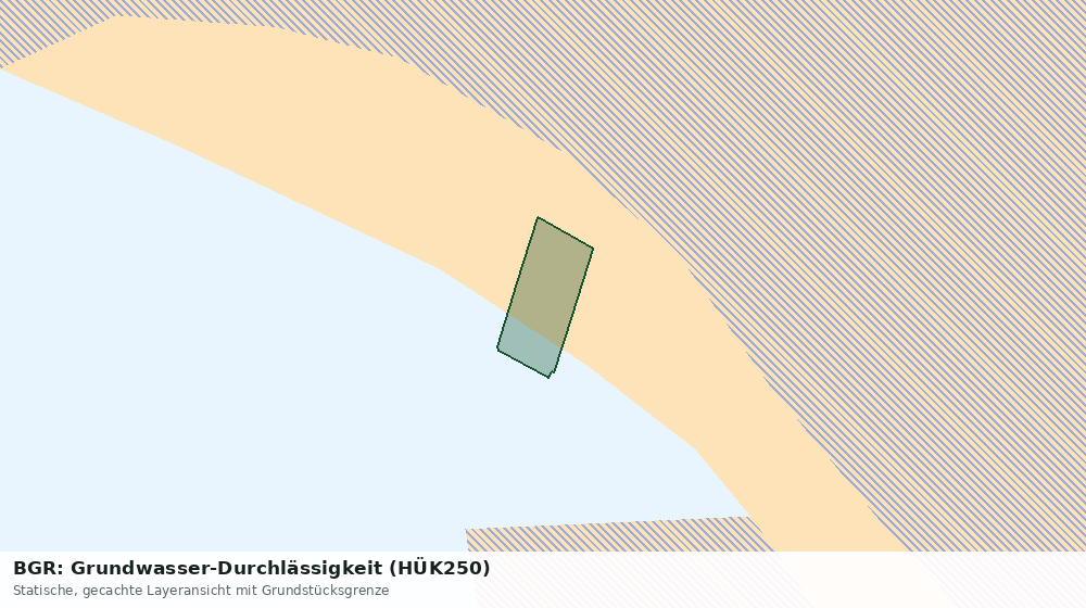 Statische Kartenansicht: BGR: Grundwasser-Durchlässigkeit (HÜK250)