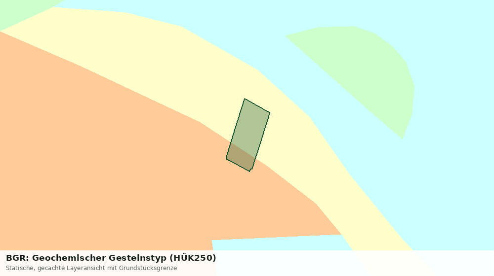 Statische Kartenansicht: BGR: Geochemischer Gesteinstyp (HÜK250)