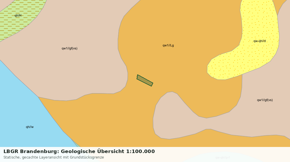 Statische Kartenansicht: LBGR Brandenburg: Geologische Übersicht 1:100.000