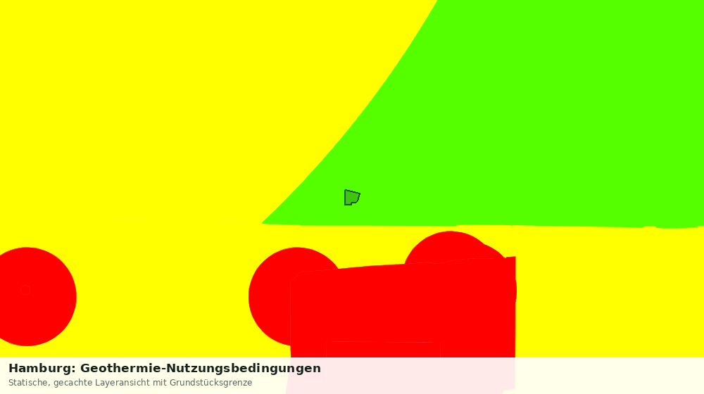 Statische Kartenansicht: Hamburg: Geothermie-Nutzungsbedingungen