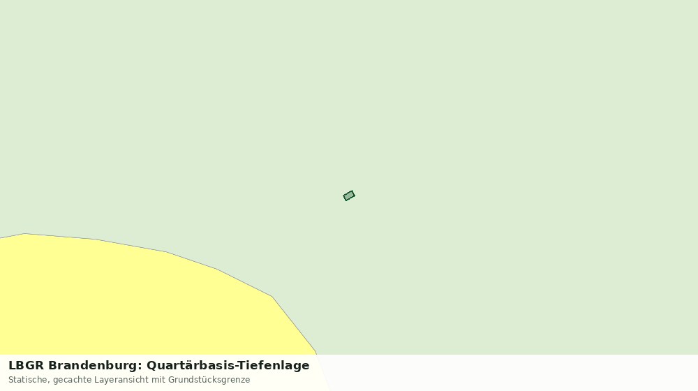 Statische Kartenansicht: LBGR Brandenburg: Quartärbasis-Tiefenlage