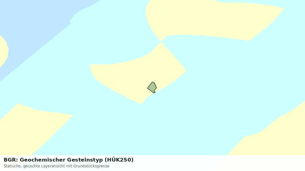 Statische Kartenansicht: BGR: Geochemischer Gesteinstyp (HÜK250)