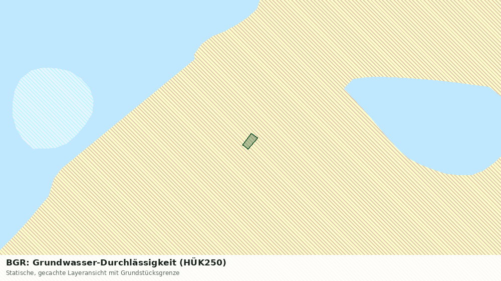 Statische Kartenansicht: BGR: Grundwasser-Durchlässigkeit (HÜK250)