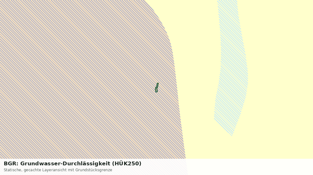 Statische Kartenansicht: BGR: Grundwasser-Durchlässigkeit (HÜK250)