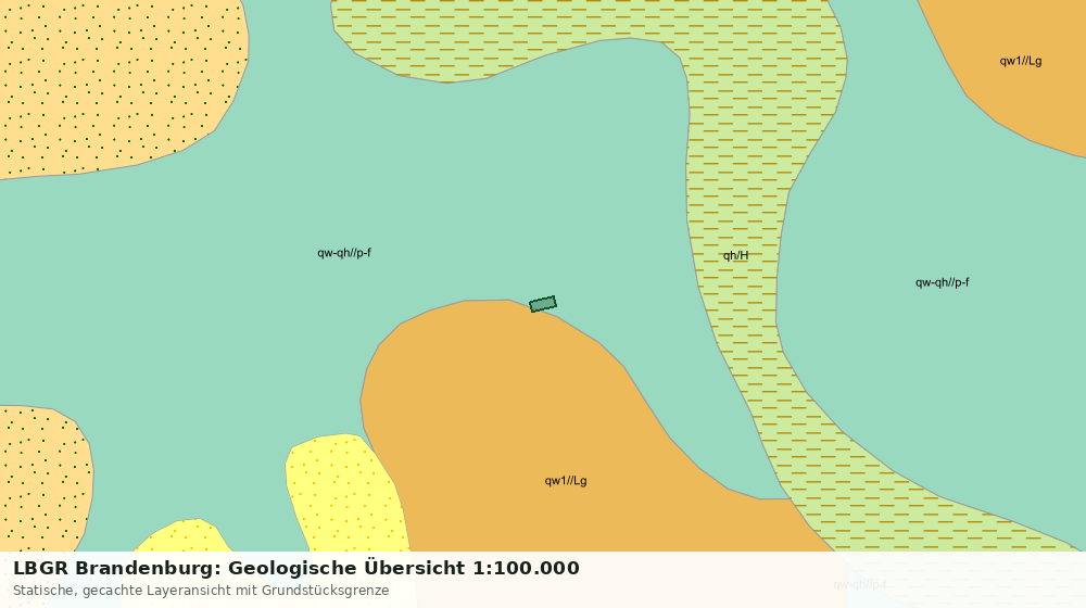 Statische Kartenansicht: LBGR Brandenburg: Geologische Übersicht 1:100.000