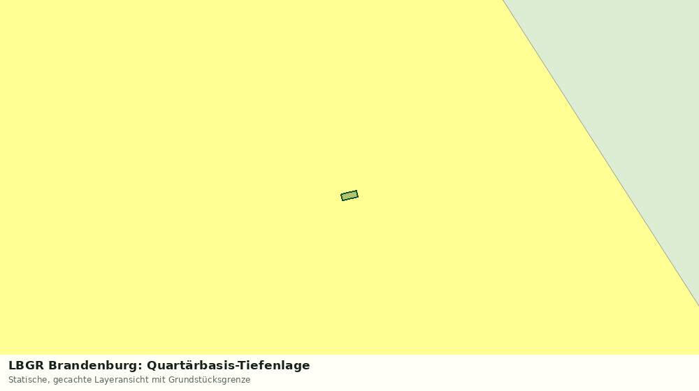 Statische Kartenansicht: LBGR Brandenburg: Quartärbasis-Tiefenlage