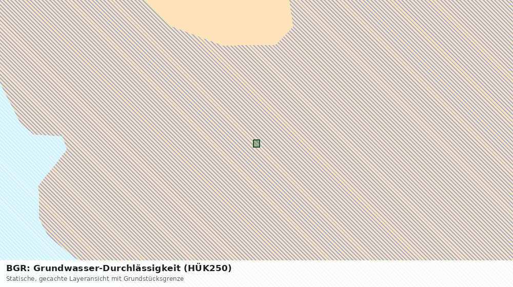 Statische Kartenansicht: BGR: Grundwasser-Durchlässigkeit (HÜK250)