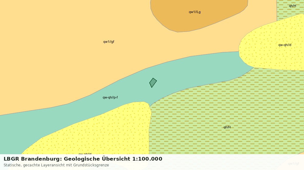 Statische Kartenansicht: LBGR Brandenburg: Geologische Übersicht 1:100.000