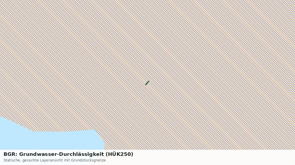Statische Kartenansicht: BGR: Grundwasser-Durchlässigkeit (HÜK250)
