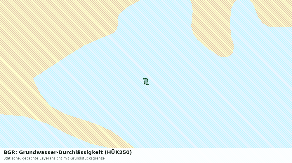 Statische Kartenansicht: BGR: Grundwasser-Durchlässigkeit (HÜK250)