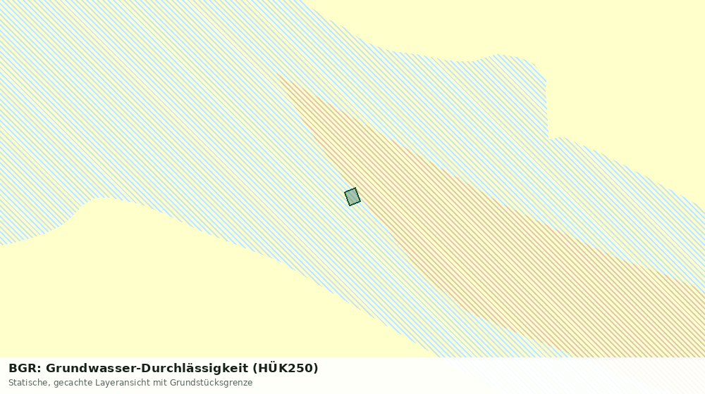 Statische Kartenansicht: BGR: Grundwasser-Durchlässigkeit (HÜK250)