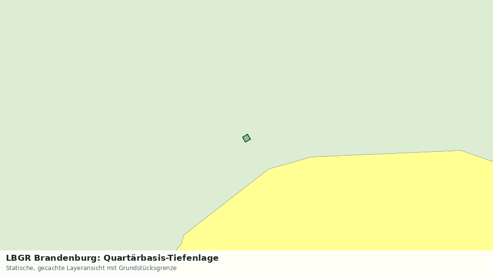 Statische Kartenansicht: LBGR Brandenburg: Quartärbasis-Tiefenlage