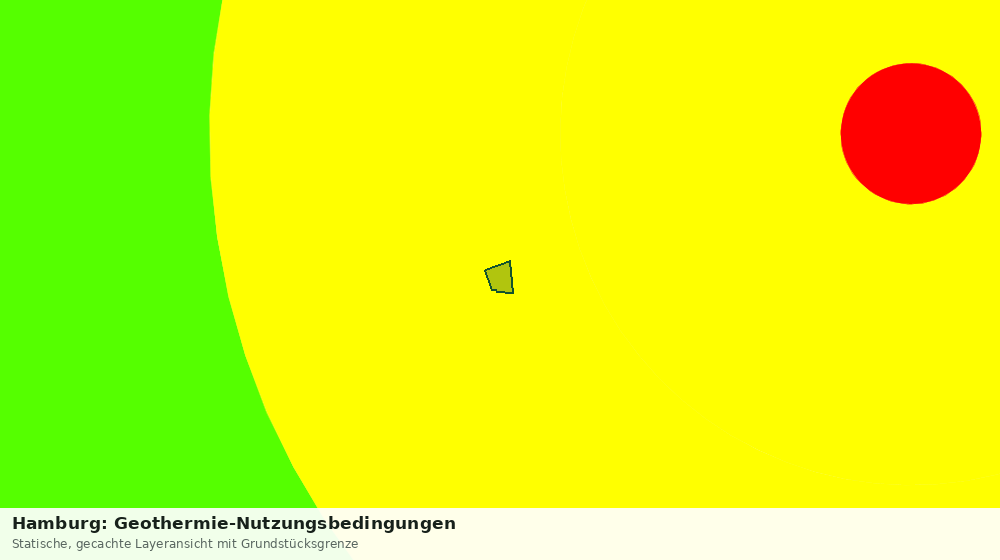 Statische Kartenansicht: Hamburg: Geothermie-Nutzungsbedingungen