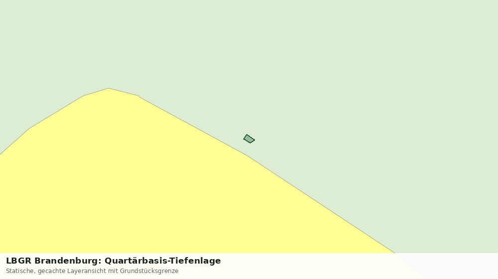 Statische Kartenansicht: LBGR Brandenburg: Quartärbasis-Tiefenlage
