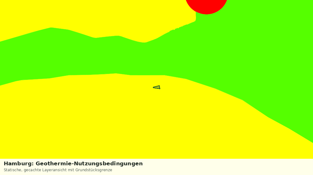 Statische Kartenansicht: Hamburg: Geothermie-Nutzungsbedingungen