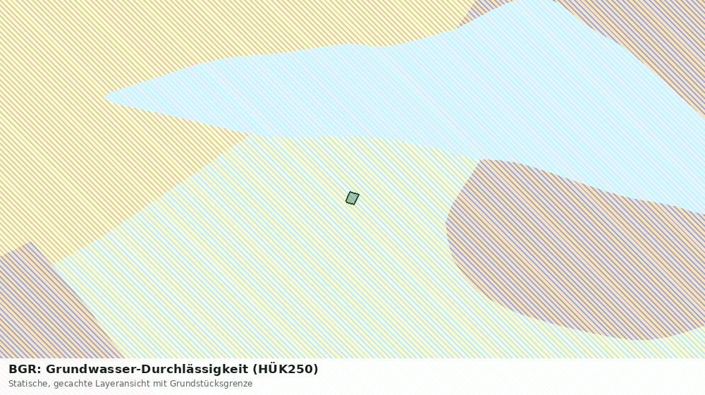 Statische Kartenansicht: BGR: Grundwasser-Durchlässigkeit (HÜK250)