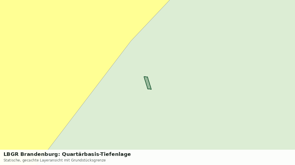 Statische Kartenansicht: LBGR Brandenburg: Quartärbasis-Tiefenlage
