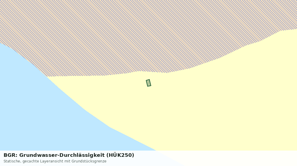 Statische Kartenansicht: BGR: Grundwasser-Durchlässigkeit (HÜK250)