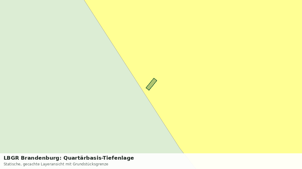 Statische Kartenansicht: LBGR Brandenburg: Quartärbasis-Tiefenlage