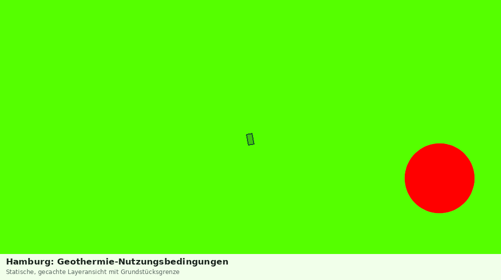 Statische Kartenansicht: Hamburg: Geothermie-Nutzungsbedingungen