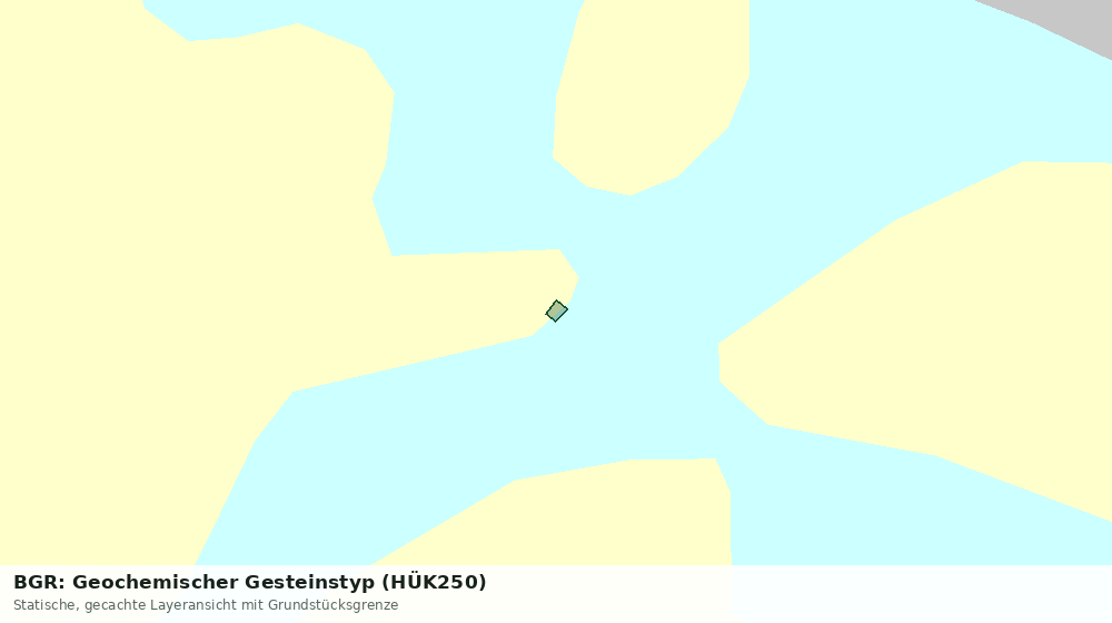 Statische Kartenansicht: BGR: Geochemischer Gesteinstyp (HÜK250)