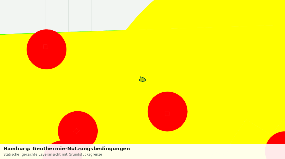Statische Kartenansicht: Hamburg: Geothermie-Nutzungsbedingungen