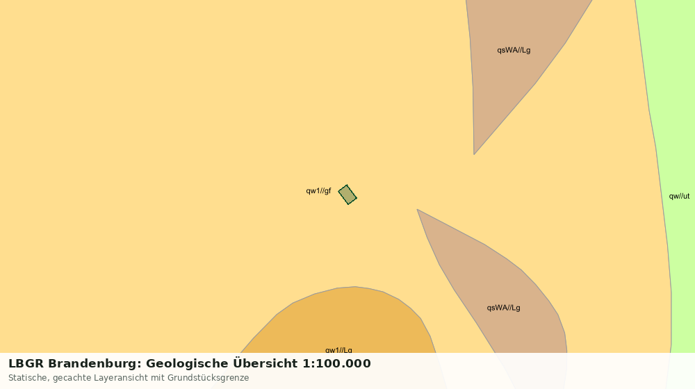 Statische Kartenansicht: LBGR Brandenburg: Geologische Übersicht 1:100.000