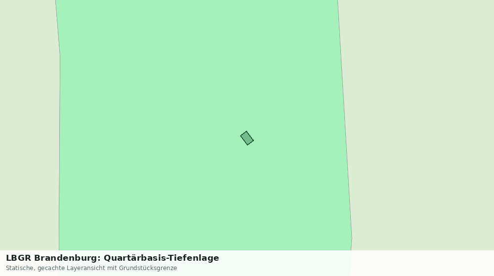 Statische Kartenansicht: LBGR Brandenburg: Quartärbasis-Tiefenlage