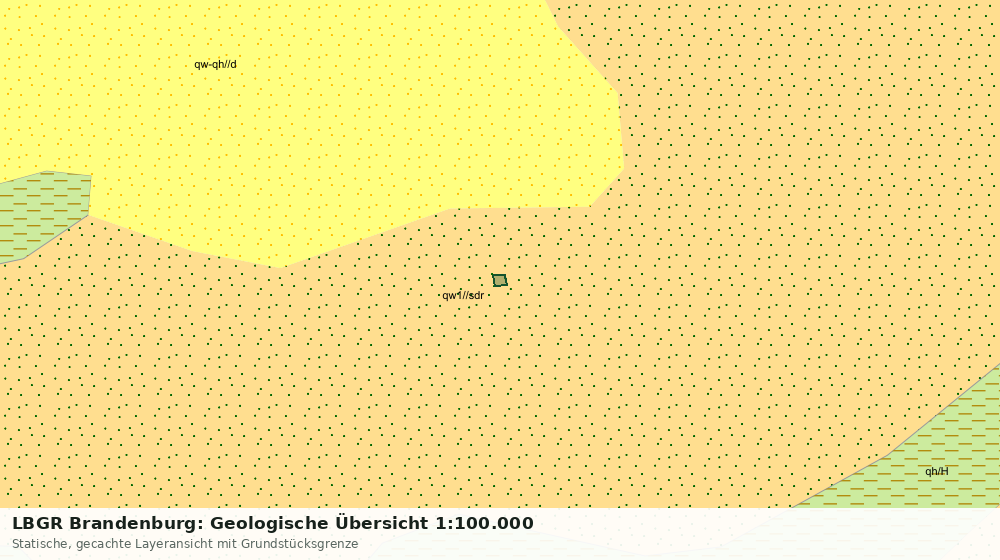 Statische Kartenansicht: LBGR Brandenburg: Geologische Übersicht 1:100.000